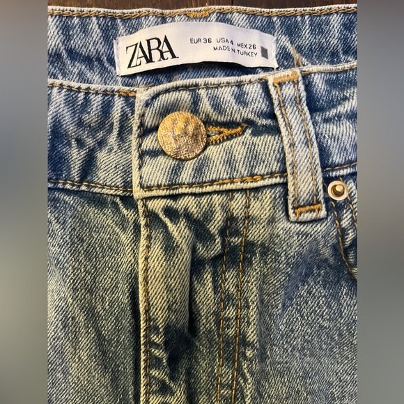 Zara Classic Blue high waisted Jeans - Picture 7 of 12